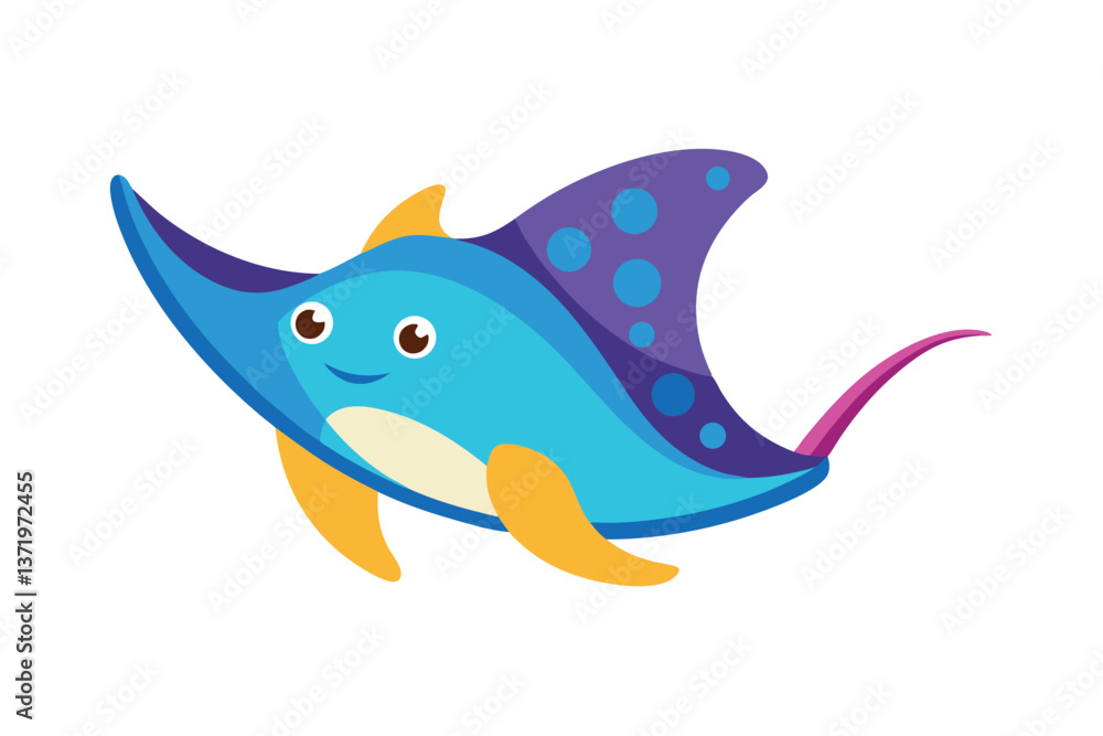 Fototapeta premium funny fish cartoon