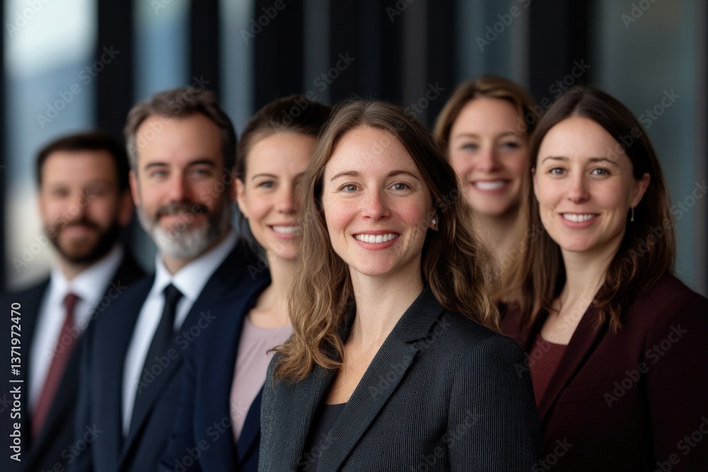 Group of professionals smiling Group of professionals smiling