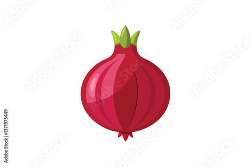 red onion isolated