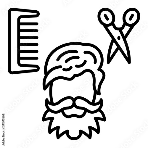 Hair styling Icon