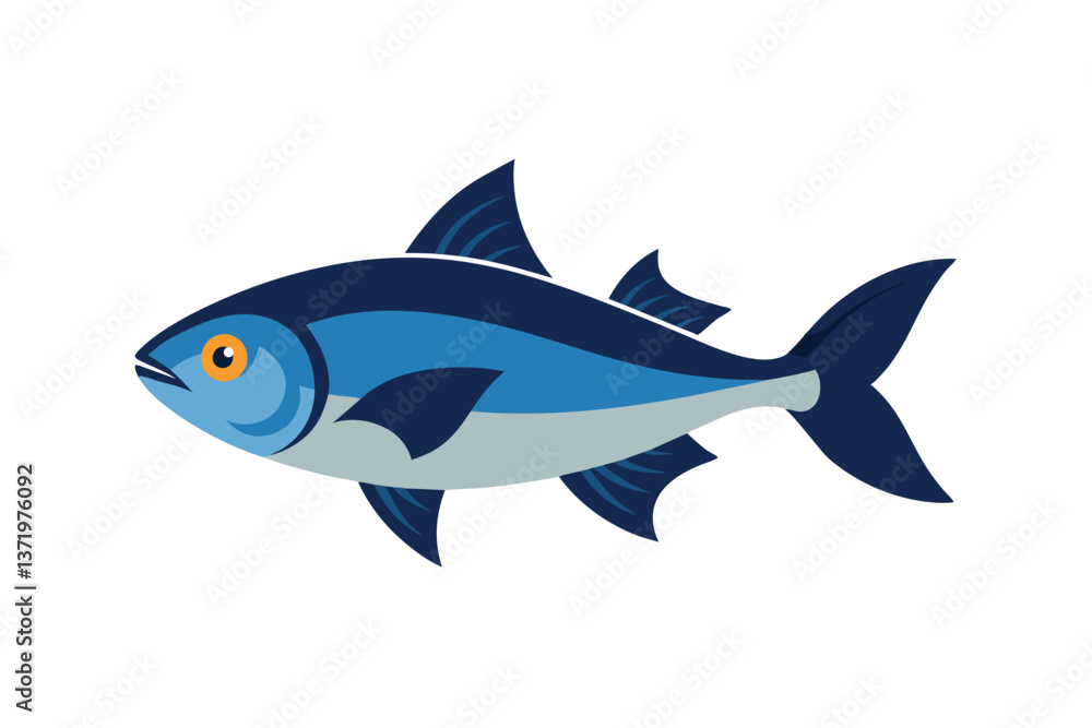 Fototapeta premium fish on a white background