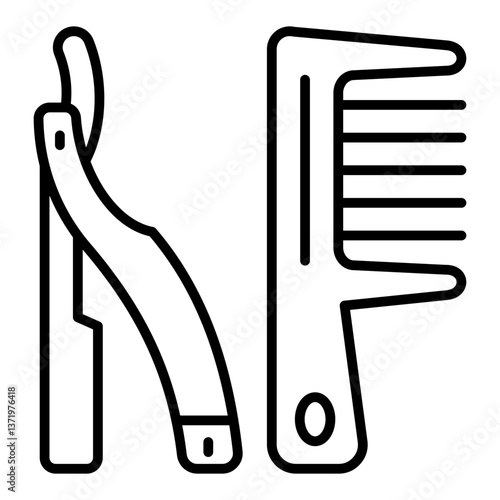 Hair cutting Icon