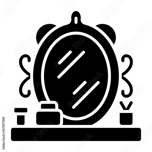 Barber table Icon