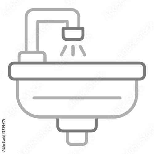 Hair wash sink Icon