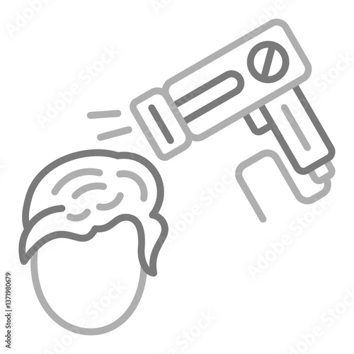 Drying hair Icon