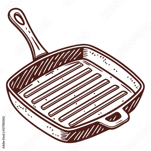 Classic Cast Iron Grill Pan with Deep Ridges for Searing. Perfect for: BBQ Parties, Fourth of July, Father's Day, Outdoor Cooking, Steakhouse Restaurants
