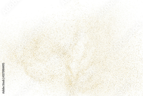 Obraz na płótnie Gold texture pattern on transparent background. Old paper surface. Light golden confetti. Yellow Illustration backdrop. PNG design element. w salonie