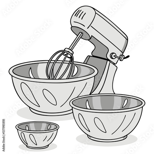 Set of Stainless Steel Mixing Bowls in Various Sizes for Baking and Meal Prep. Perfect for: Christmas Baking, Home Cooking, Professional Kitchens, Cooking Schools