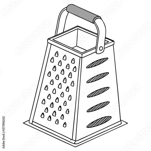 Stainless Steel Cheese Grater with Comfortable Handle and Multi-Surface Grating. Perfect for: Christmas, Italian Restaurants, Home Cooking, Cheese Tasting Events