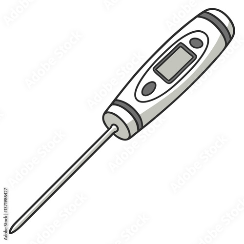 Stylish Digital Meat Thermometer with Easy-to-Read LCD Screen. Perfect for: Thanksgiving, Christmas Roasts, Barbecue Parties, Home Kitchens