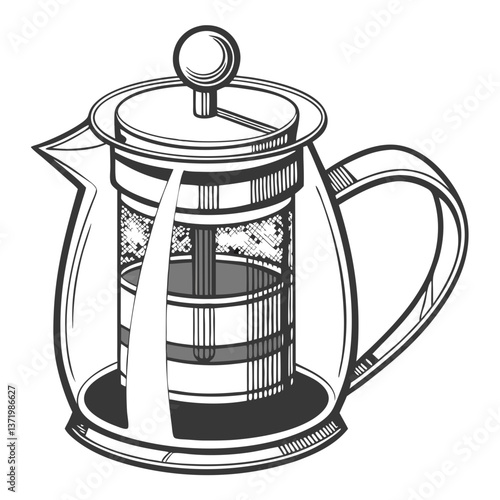 Stylish Glass Teapot with Built-in Infuser for Loose Leaf Tea. Perfect for: Chinese New Year, Home Tea Brewing, Tea Shops, Afternoon Tea
