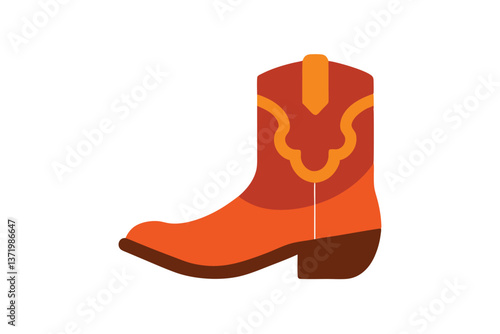 rubber boots isolated on white