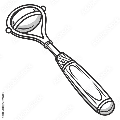 Stylish Stainless Steel Melon Baller with Comfortable Handle. Perfect for: Summer Parties, Fruit Platters, Home Kitchens, Culinary Schools