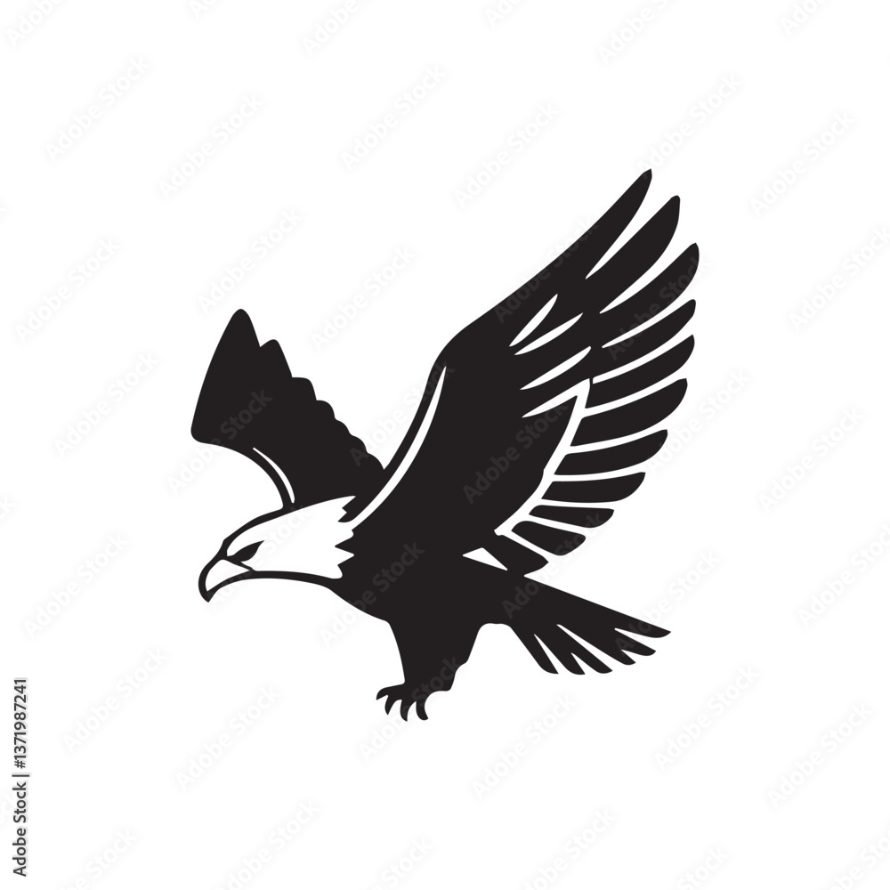 Obraz premium Eagle Logo Vector Art Icons and Graphics