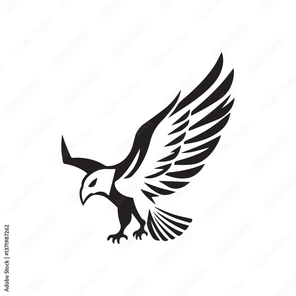 Obraz premium Eagle Logo Vector Art Icons and Graphics