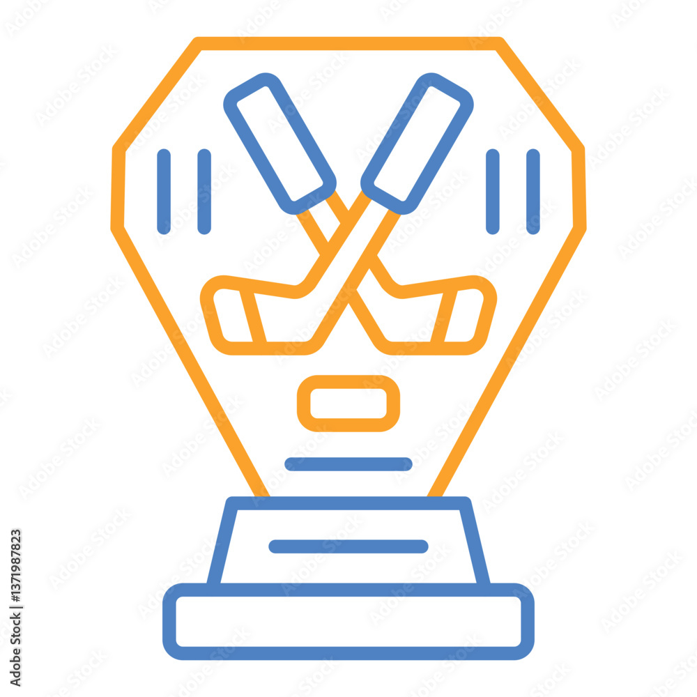 Obraz premium Hockey trophy Icon