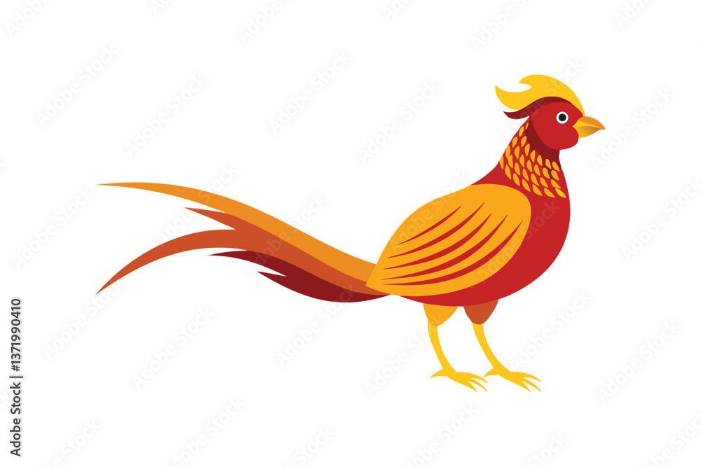 Obraz premium rooster isolated on white