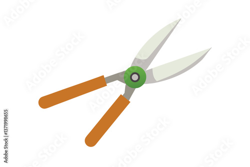 garden scissors isolated on white background