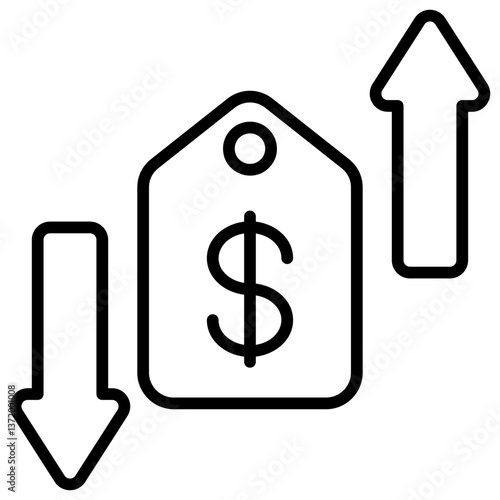 Variable Cost Outline Icon