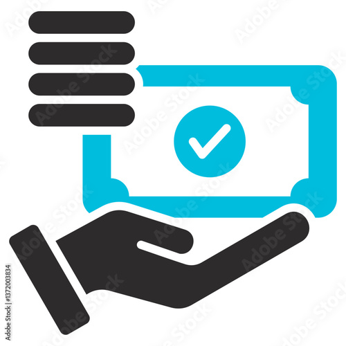 Affordable Glyph Blue Grey Icon