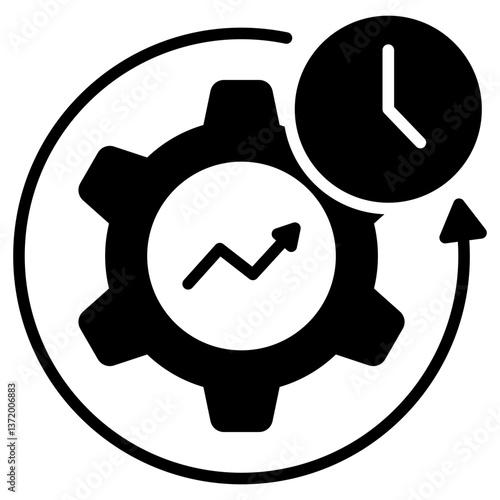 Efficiency Glyph Icon