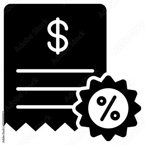 Discount Glyph Icon
