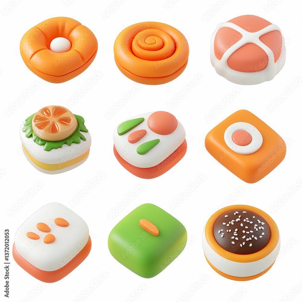 3D Food Icon Set – Delicious and Realistic 3D Food Icon Set – Delicious and Realistic