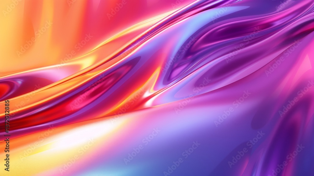 Obraz premium Abstract swirling gradient of orange, pink, and purple background.