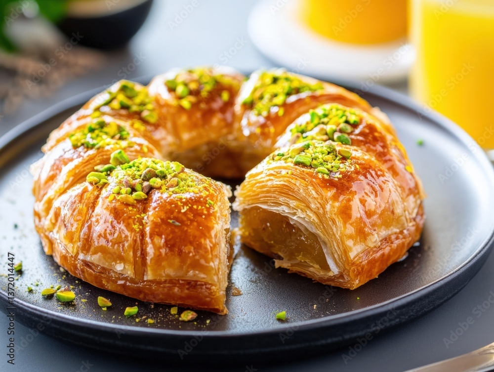 Honey cake with pistachio nuts Honey cake with pistachio nuts