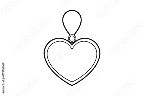 Heartshaped locket pendant, elegant jewelry design, romantic gift