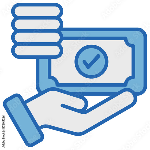 Affordable Blue White Icon
