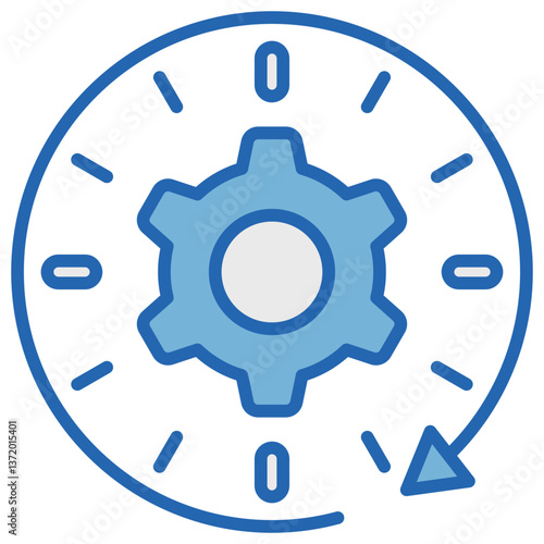 Viability Blue White Icon