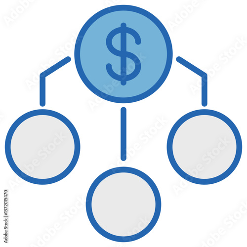 Liabilities Blue White Icon