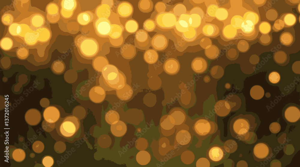 Glowing firefly lights abstract background with a magical fantasy glow. Glowing firefly lights abstract background with a magical fantasy glow.
