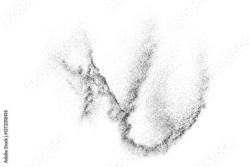 Obraz na płótnie Water texture. Splash effect. Snow overlay. Drops liquid. Grunge pattern. Black explosion on transparent background. PNG format. w salonie
