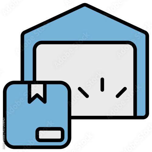 Supply Blue Black Icon