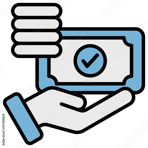 Affordable Blue Black Icon