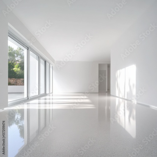 Modern bright home interior