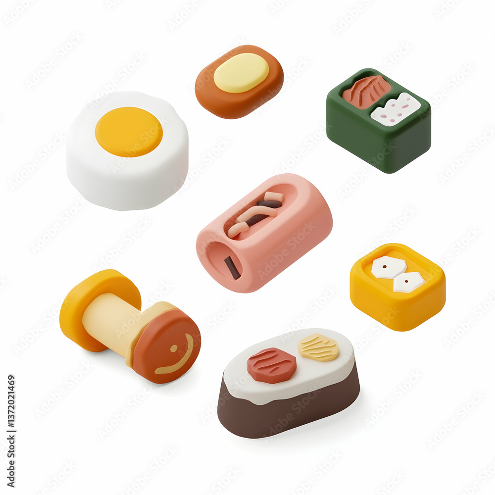Creative 3D Food Icon Pack – Fresh and Fun Creative 3D Food Icon Pack – Fresh and Fun