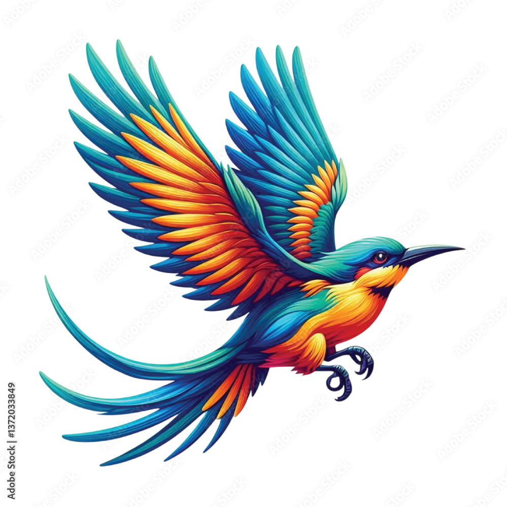 Obraz premium Tropical bird vector design
