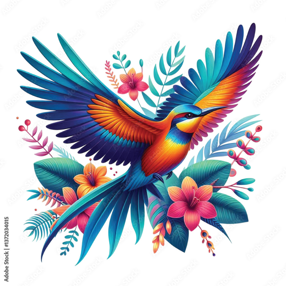 Tropical bird vector design Tropical bird vector design
