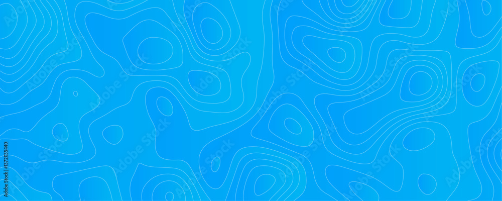 Abstract Sky blue topology and topography vector design background. Smooth wavy lines topographic contour lines vector map seamless pattern. Thin curved wavy lines topology on a blue color background. Abstract Sky blue topology and topography vector design background. Smooth wavy lines topographic contour lines vector map seamless pattern. Thin curved wavy lines topology on a blue color background.