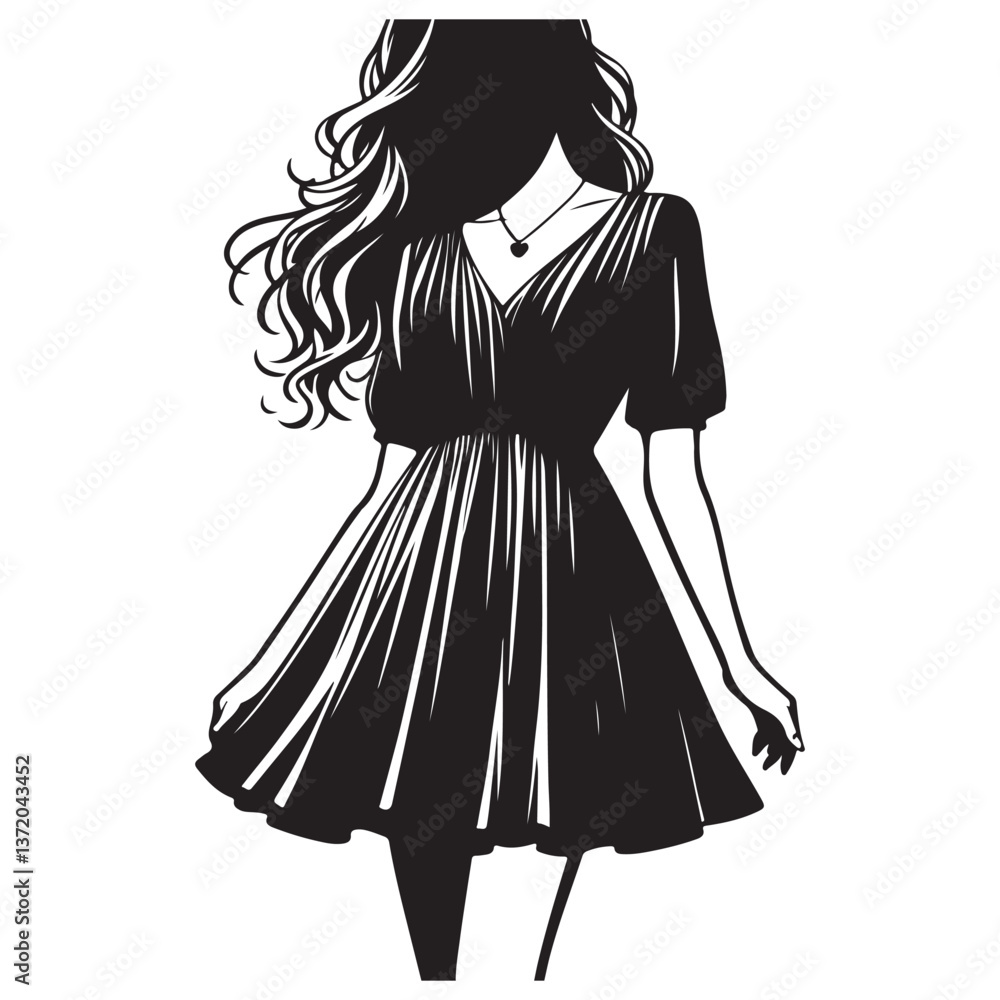 Fototapeta premium silhouette of a woman