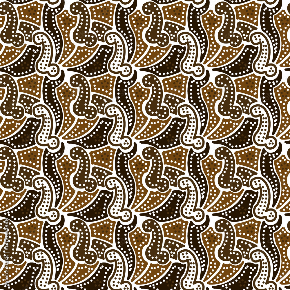 Obraz premium Batik is an art work from Indonesia that is expected to be known throughout the world. Batik motifs are suitable for both men's and women's clothing. 