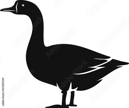geese silhouette illustration