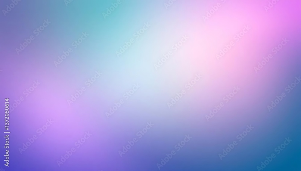 Obraz premium Dreamy Pastel Gradient Background: A Blend of Lavender, Pink, and Aqua Hues.