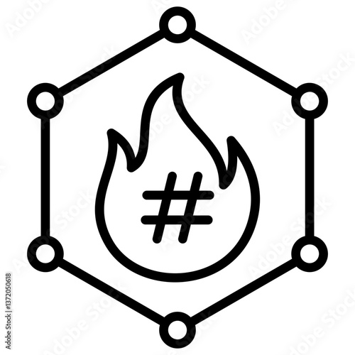 Viral Outline Icon