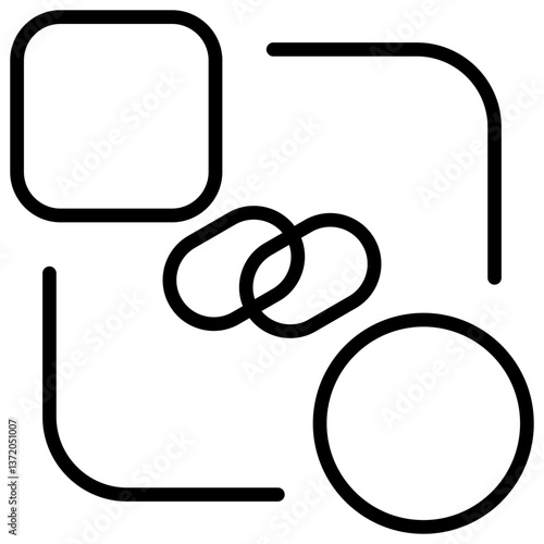 Correlation Outline Icon