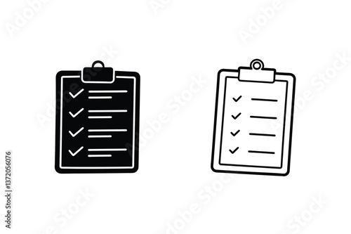 Checklist Icons Task Management, Planning, Organization, Productivity, Workflow