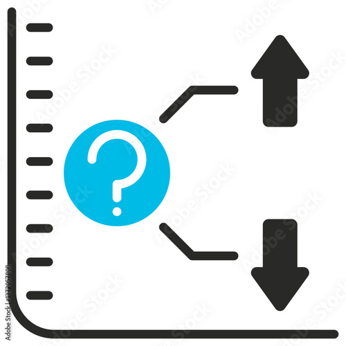 Prediction Glyph Blue Grey Icon
